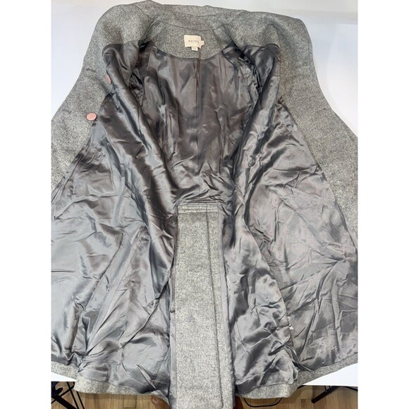 Reiss Wool Cashmere Blend Gray Double Breasted Classic Coat Short Women XS - Picture 7 of 12